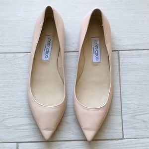 Jimmy Choo Alina Leather Ballet Flats - Sz. 39